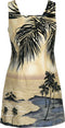 Island Escape Women's A-Line Hawaiian  Short Tank Dress